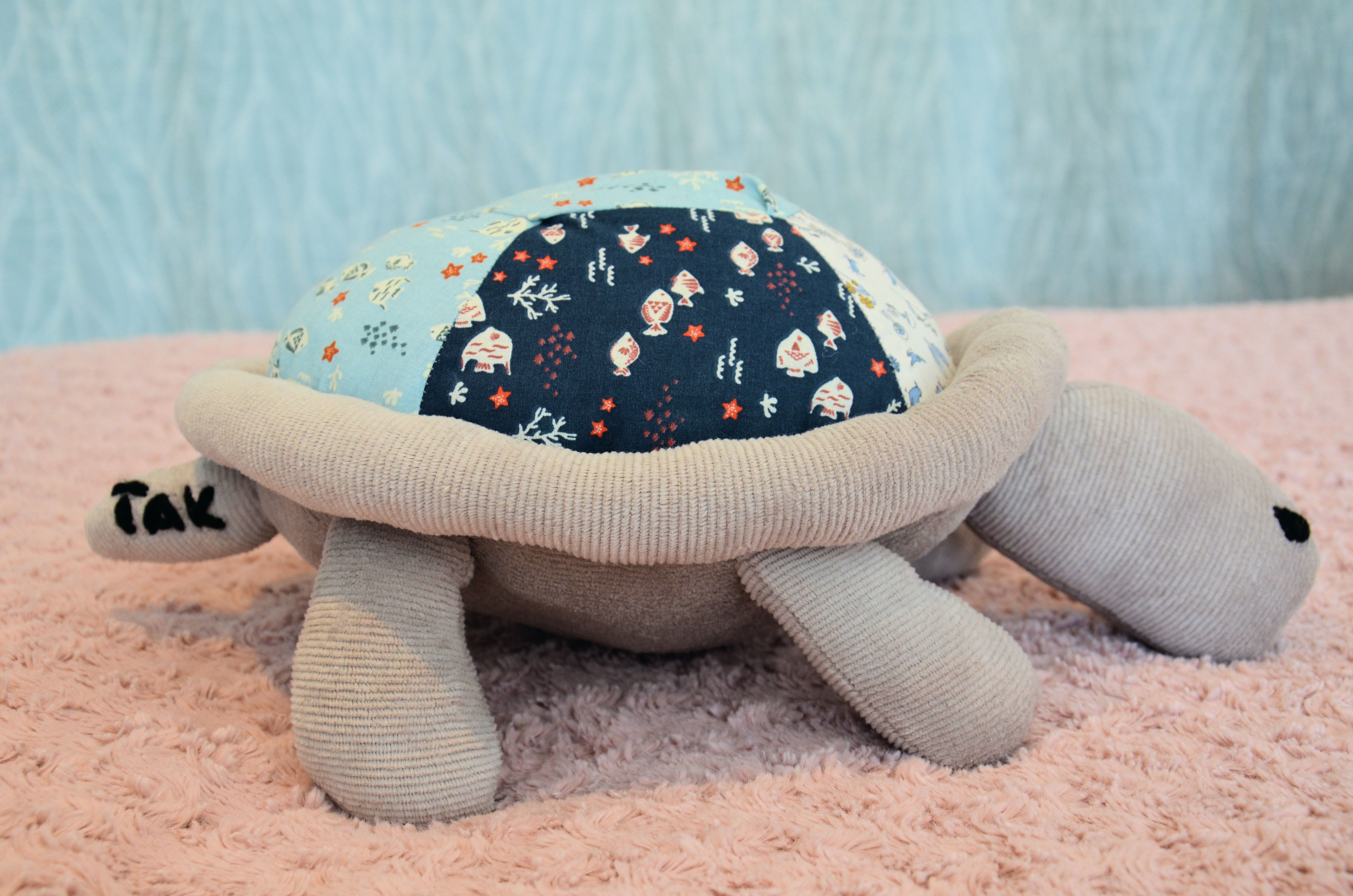 Peluche Tortue - tuto et patron couture